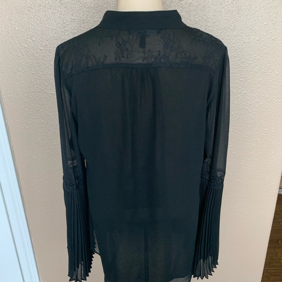 White House black market long sleeve blouse sz 8 - Picture 3 of 7